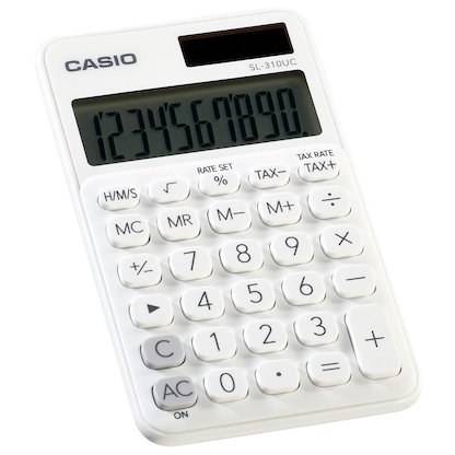 Artikelbild 2 für CASIO SL-310UC Taschenrechner weiß, Artikelnummer 445849