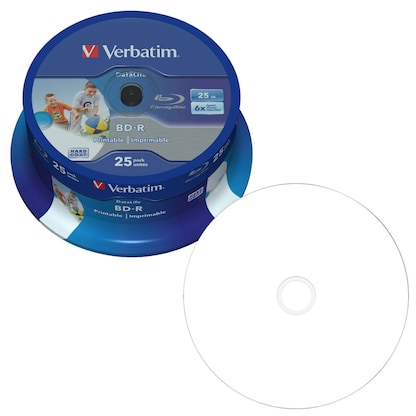 Artikelbild für verbatim Blu-ray BD-R 25 GB bedruckbar, 25 St., Artikelnummer 357398
