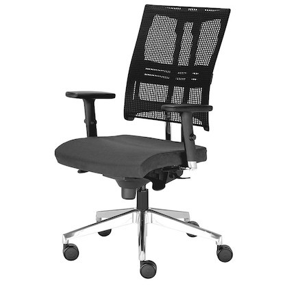 Artikelbild 2 für Nowy Styl Bürostuhl Net-Motion Stoff schwarz, Gestell chrom, Artikelnummer 378784