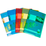 Artikelbild 1 für 5 JOLLY Heftumschläge farbsortiert Kunststoff DIN A5, Artikelnummer 528594