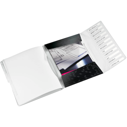 Artikelbild 2 für LEITZ Ordnungsmappe WOW 4634 12 Fächer schwarz, 1 St., Artikelnummer 899979