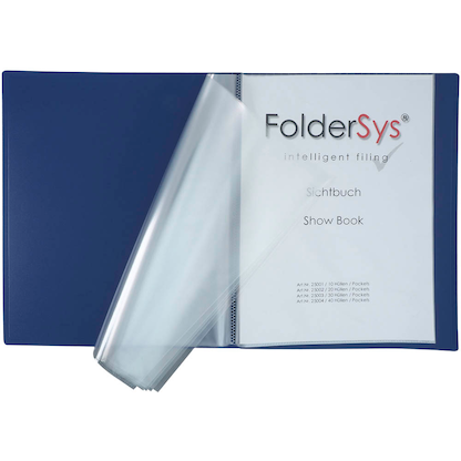 Artikelbild 5 für FolderSys FolderSys® Sichtbuch DIN A4, 40 Hüllen blau, 1 St., Artikelnummer 642207