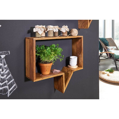 Artikelbild 2 für WOHNLING Wandregal sheesham 50,0 x 13,0 x 65,0 cm, 1 St., Artikelnummer 539864