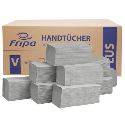 Artikelbild für AKTION: FRIPA Papierhandtücher Plus Zick-Zack-Falzung 1-lagig 5x 5.000 Tücher, Artikelnummer 299337