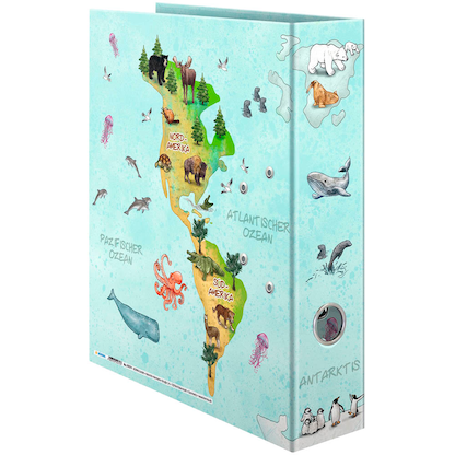 Artikelbild 4 für HERMA Motivordner Weltkarte 7,0 cm DIN A4, 1 St., Artikelnummer 689376