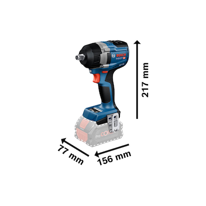 Artikelbild 2 für AKTION: BOSCH Professional GDS 18V-750 HC Akku-Schlagschrauber-Set 18,0 V, ohne Akku mit Prämie nach Registrierung, Artikelnummer 715346
