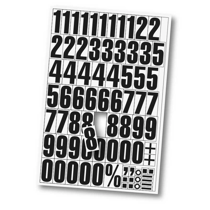 Artikelbild für EICHNER Ziffern 0-9 Magnete weiß 22,5 x 32,5 cm, 2 Bogen, Artikelnummer 702546