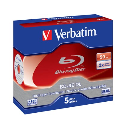 Artikelbild für verbatim Blu-ray BD-RE 50 GB Double Layer, wiederbeschreibbar, 5 St., Artikelnummer 564435