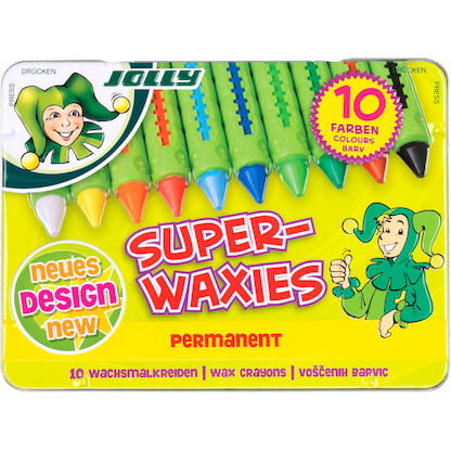 Artikelbild für JOLLY SUPERWAXIES Wachsmalstifte farbsortiert, 10 St., Artikelnummer 478547