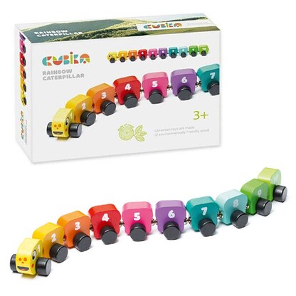 Artikelbild für CUBiKA Regenbogenraupe Lernspielzeug, 1 St., Artikelnummer 234239