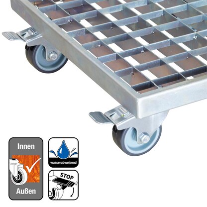 Artikelbild 6 für WAGNER® design yourself Pflanzenroller GH 7015 Metall silber quadratisch 29,0 x 9,5 cm, 1 St., Artikelnummer 419501