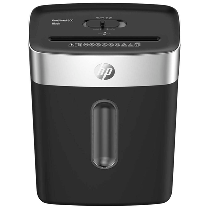 Artikelbild 3 für AKTION: HP OneShred 8CC Aktenvernichter mit Partikelschnitt P-4, 5 x 18 mm, bis 8 Blatt, schwarz, silber, Artikelnummer 539548
