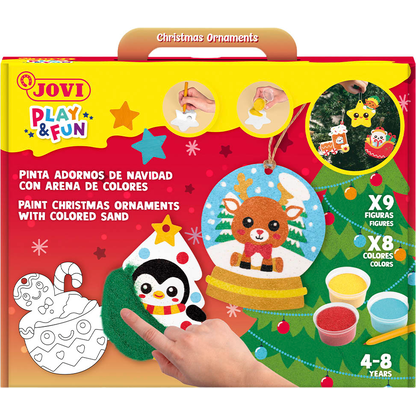 Artikelbild 5 für JOVI Bastelset Play & Fun Sand Painting Kit Christmas mehrfarbig, Artikelnummer 712982