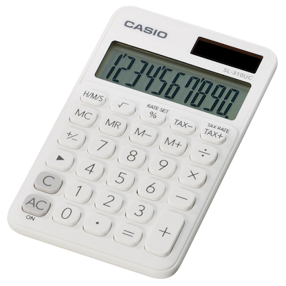 Artikelbild 3 für CASIO SL-310UC Taschenrechner weiß, Artikelnummer 445849
