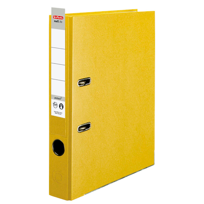 Artikelbild für herlitz maX.file protect Ordner gelb Kunststoff 5,0 cm DIN A4, 1 St., Artikelnummer 138644