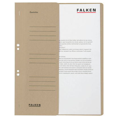 Artikelbild für FALKEN Ösenhefter Karton grau DIN A4, halber Deckel, 50 St., Artikelnummer 950006