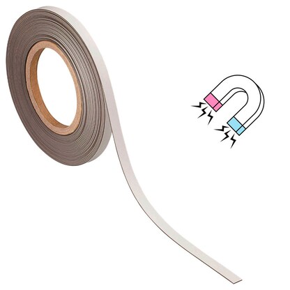 Artikelbild für MAUL Magnetband weiß 1,0 cm x 10,0 m, 1 Rolle, Artikelnummer 368264