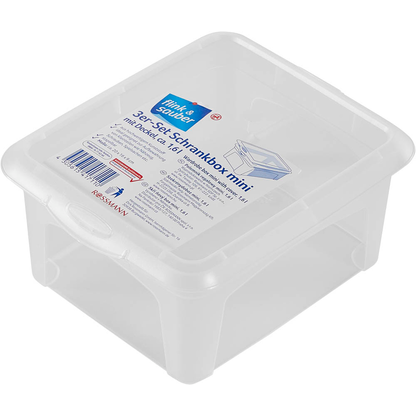Artikelbild 4 für flink & sauber Aufbewahrungsboxen transparent 20,0 x 16,0 x 9,0 cm, 3 St., Artikelnummer 539492