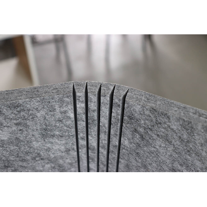 Artikelbild 5 für HAMMERBACHER Akustik-Tischtrennwand, grau 114,0 x 60,5 cm, 1 St., Artikelnummer 743163