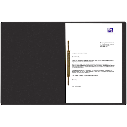 Artikelbild 2 für OXFORD Schnellhefter TOP FILE+ Karton schwarz DIN A4, 1 St., Artikelnummer 802217