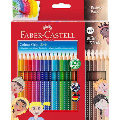 Artikelbild für FABER-CASTELL Colour Grip Skin Tones Buntstifte farbsortiert, 24 St., Artikelnummer 277776