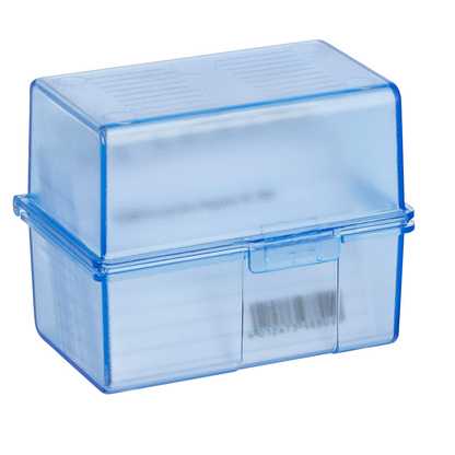 Artikelbild 5 für HAN A8 Karteikasten DIN A8 für 300 Karteikarten blau-transparent mit Deckel, Artikelnummer 458091
