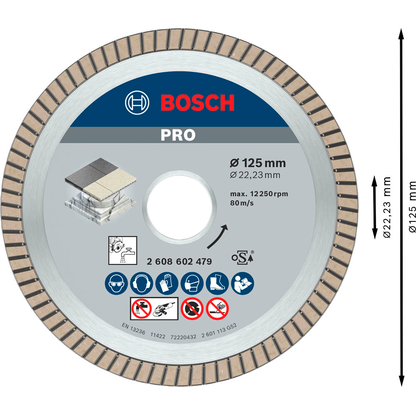 Artikelbild 3 für BOSCH Diamant-Trennscheibe Best Ceramic Turbo, 1 St., Artikelnummer 453193