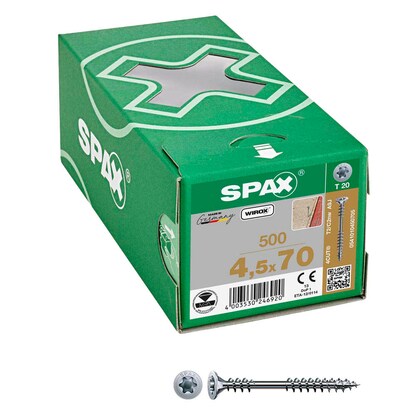 Artikelbild für SPAX® Verlegeschrauben T20 Senkkopf WIROX 0541010450705 4,5 mm x 70 mm, 500 St., Artikelnummer 397798
