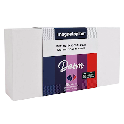 Artikelbild 3 für magnetoplan Moderationskarten Dawn farbsortiert 20,0 x 10,0 cm, 250 St., Artikelnummer 606539