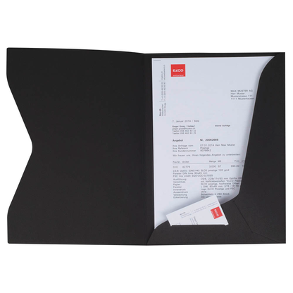 Artikelbild für ELCO Angebotsmappen Prestige DIN A4 schwarz, 10 St., Artikelnummer 272587