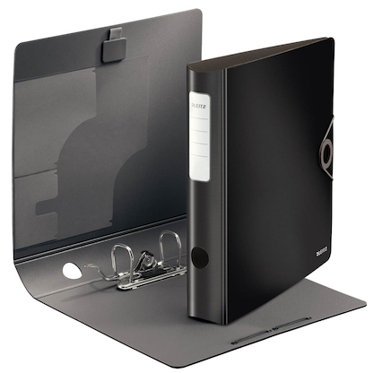 Artikelbild 2 für LEITZ Ordner schwarz Kunststoff 6,5 cm DIN A4, 1 St., Artikelnummer 393924