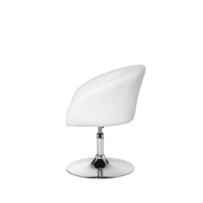 Artikelbild 3 für AMSTYLE Besuchersessel weiß silber Kunstleder 62,0 x 55,0 x 72,0 - 84,0 cm, 1 St., Artikelnummer 624390