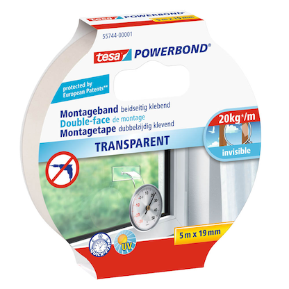 Artikelbild für tesa Montageband POWERBOND 55744 doppelseitiges Klebeband 19,0 mm x 5,0 m, 1 Rolle, Artikelnummer 384083