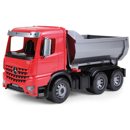Artikelbild für LENA Worxx Muldenkipper Mercedes Benz Arocs Sandfahrzeug rot, Artikelnummer 879722