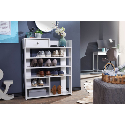 Artikelbild 3 für WOHNLING Schuhregal weiß 75,0 x 24,0 x 93,0 cm, 1 St., Artikelnummer 907962