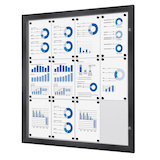 Artikelbild 1 für Showdown® Displays Schaukasten grau 12x DIN A4 96,1 x 2,3 x 100,4 cm, 1 St., Artikelnummer 104186