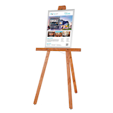 Artikelbild 1 für update displays Staffelei braun 59,5 x 74,0 x 159,5 cm, 1 St., Artikelnummer 217236