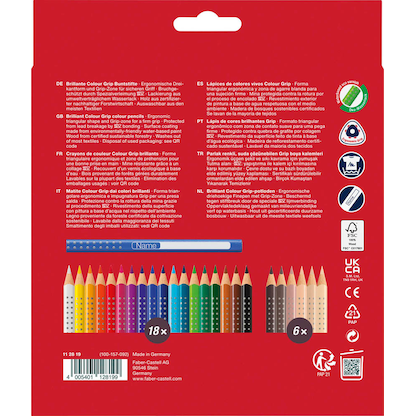 Artikelbild 3 für FABER-CASTELL Colour Grip Skin Tones Buntstifte farbsortiert, 24 St., Artikelnummer 277776