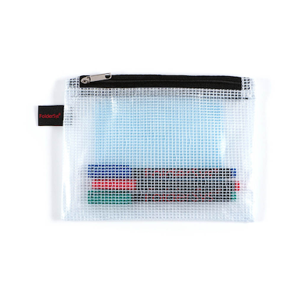 Artikelbild 4 für FolderSys Reißverschlussbeutel DIN A6 transparent/schwarz 0,15 mm, 1 St., Artikelnummer 357392