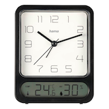 Artikelbild 1 für hama Wecker Pag weiß schwarz Kunststoff 9,5 x 12,5 cm, Artikelnummer 501209