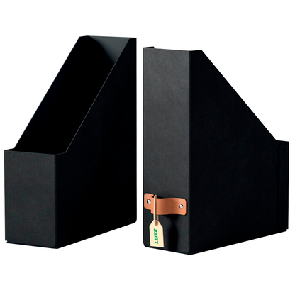Artikelbild für 2 LEITZ Stehsammler Puro 24710095 schwarz Karton, DIN A4, Artikelnummer 669829