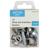 Artikelbild 1 für WEYLAND 1855 Ösen mit Scheiben 11,0 mm, 15 St., Artikelnummer 768867