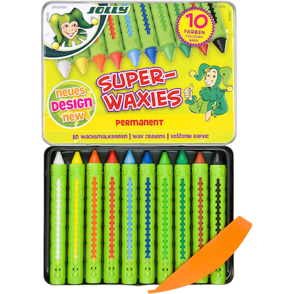 Artikelbild 2 für JOLLY SUPERWAXIES Wachsmalstifte farbsortiert, 10 St., Artikelnummer 478547