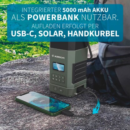 Artikelbild 5 für Albrecht DR 114 Outdoor Radio grau, Artikelnummer 458057