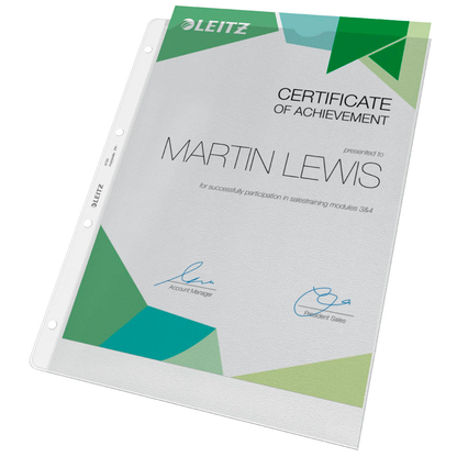 Artikelbild 7 für LEITZ Prospekthüllen 4720 DIN A4 transparent genarbt 0,13 mm, 100 St., Artikelnummer 578641