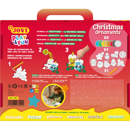 Artikelbild 6 für JOVI Bastelset Play & Fun Sand Painting Kit Christmas mehrfarbig, Artikelnummer 712982