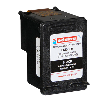 Artikelbild 3 für edding EDD-180 schwarz Druckerpatrone kompatibel zu HP 338 (C8765E), Artikelnummer 108241