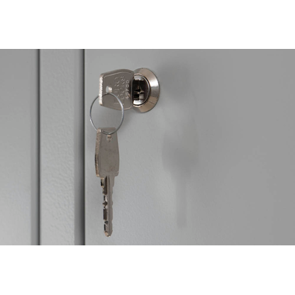 Artikelbild 4 für Gürkan Schließfachschrank lichtgrau 110096, 10 Schließfächer 50,0 x 50,0 x 180,0 cm, Artikelnummer 564928