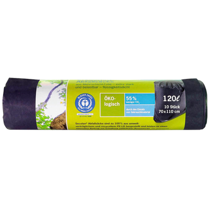 Artikelbild 2 für Secolan® Schwerlastsäcke 120,0 l grau 45,0 µm, 10 St., Artikelnummer 793190