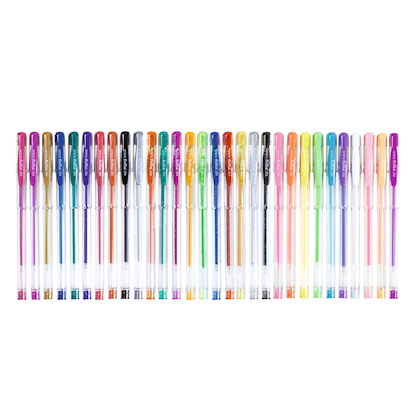 Artikelbild 3 für folia Mega Selection Gelschreiber-Set transparent 1,0 mm, Schreibfarbe: farbsortiert, 30 St., Artikelnummer 962607